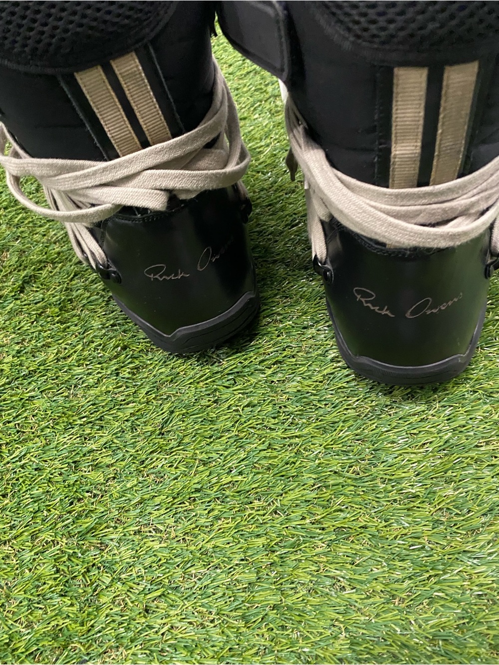 Moncler Rick Owens Megalace Black High-Top Sneakers Snowboots - Picture 8 of 9
